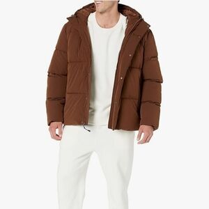 Amazon Men's Brown Puffer Jacket
